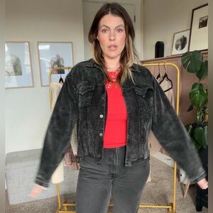 Black Denim Jacket for Women